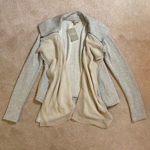 NWT - Bordeaux Open Front Sweatshirt